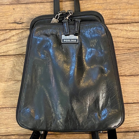 PERLINA New York Leather Backpack - Picture 3 of 9